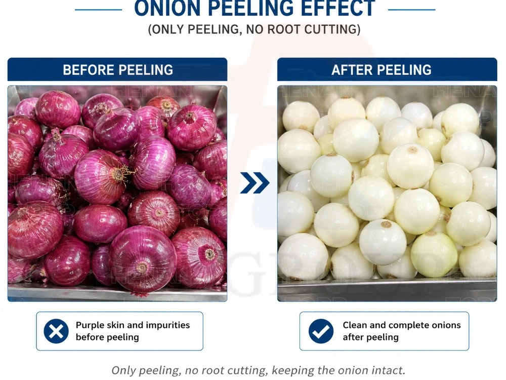 Onion peeling machine Onion peeling machine
