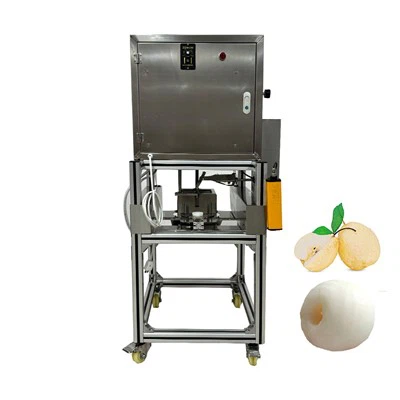 Körte őszibarack hámozó és mageltávolító gép