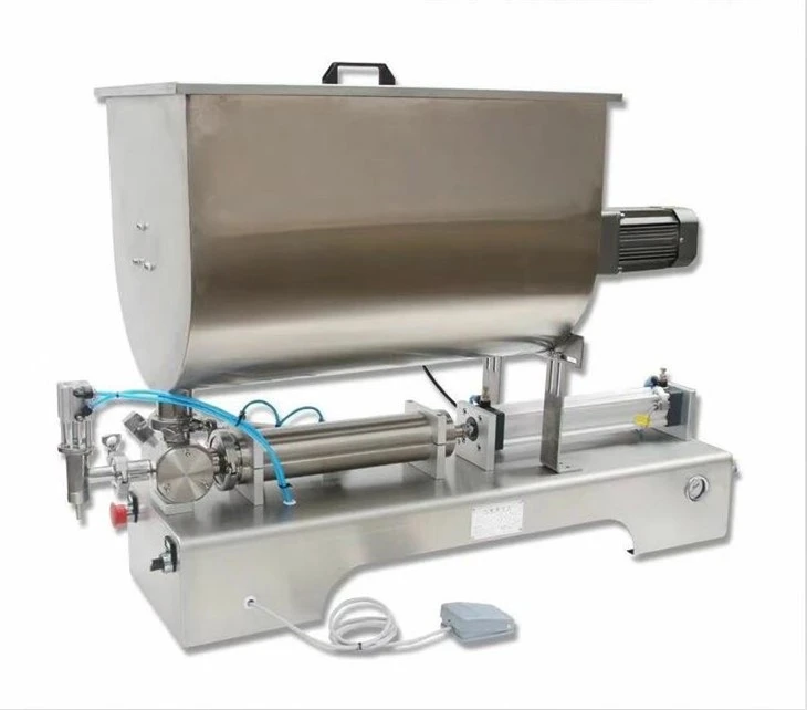U-shaped Horizontal Mixing Paste Sauce Filling Machine